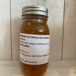 MARMELADE DE CITROUILLE AUX 3 AGRUMES 500 ML