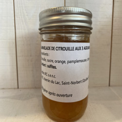 MARMELADE DE CITROUILLE AUX 3 AGRUMES 250 ML