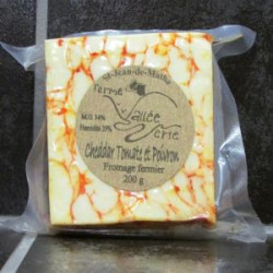 CHEDDAR AUX TOMATES ET POIVRONS