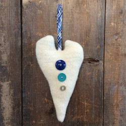 ACCROCHE-COEUR ÉCRU NATUREL